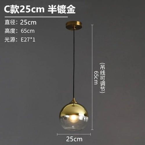 lustre en verre design nordique pour décoration intérieure - vue 27 sur 26