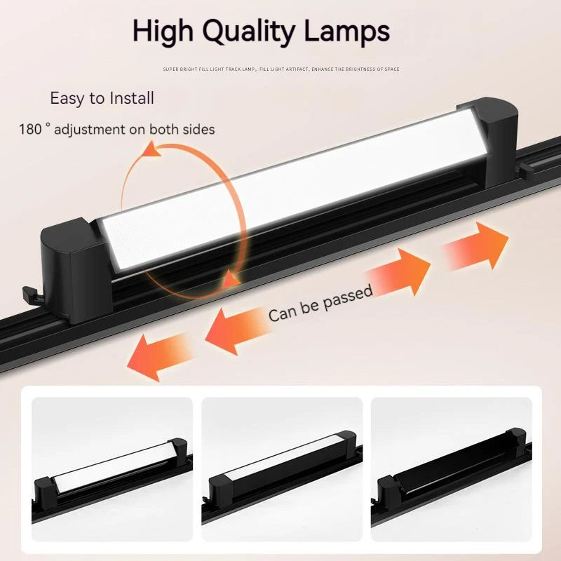 ensemble d'éclairage sur rail à led pour intérieur décoratif - vue 4 sur 30