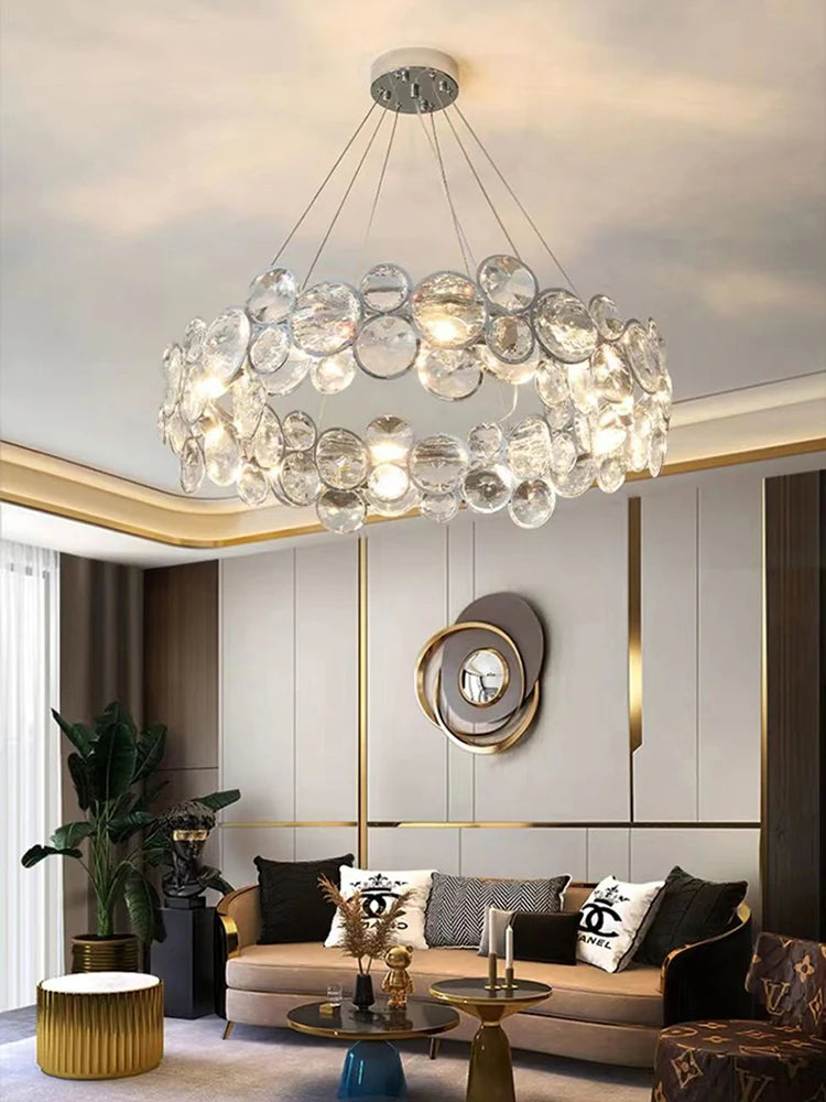 lustre en cristal k9 moderne pour décoration intérieure élégante - vue 4 sur 10