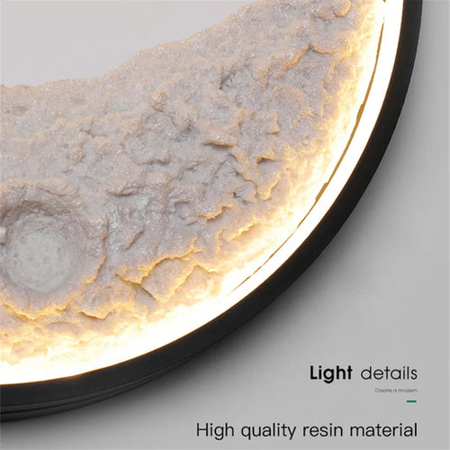 applique murale lune à led avec intensité variable décorative - vue 7 sur 15