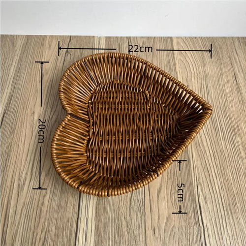 panier en rotin tissé pour fruits et rangement décoratif - vue 12 sur 12