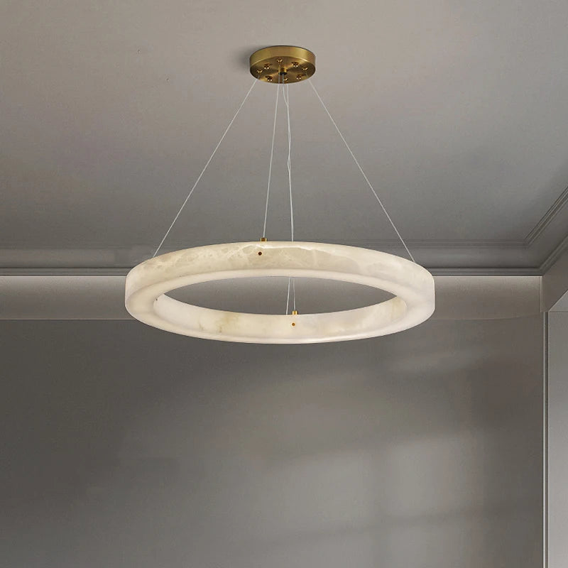 suspension circulaire en marbre pour décoration intérieure