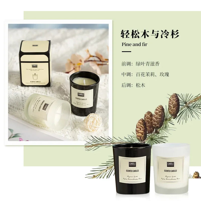 bougie aromathérapie parfumée plantes européennes pour air pur et décoratif - vue 13 sur 19
