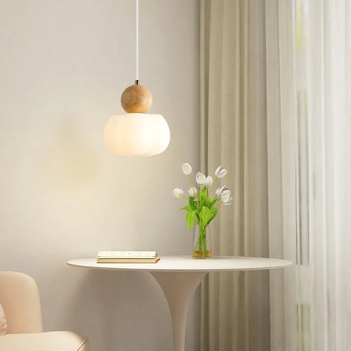 suspension nordique en bois massif pour décoration intérieure - vue 3 sur 10