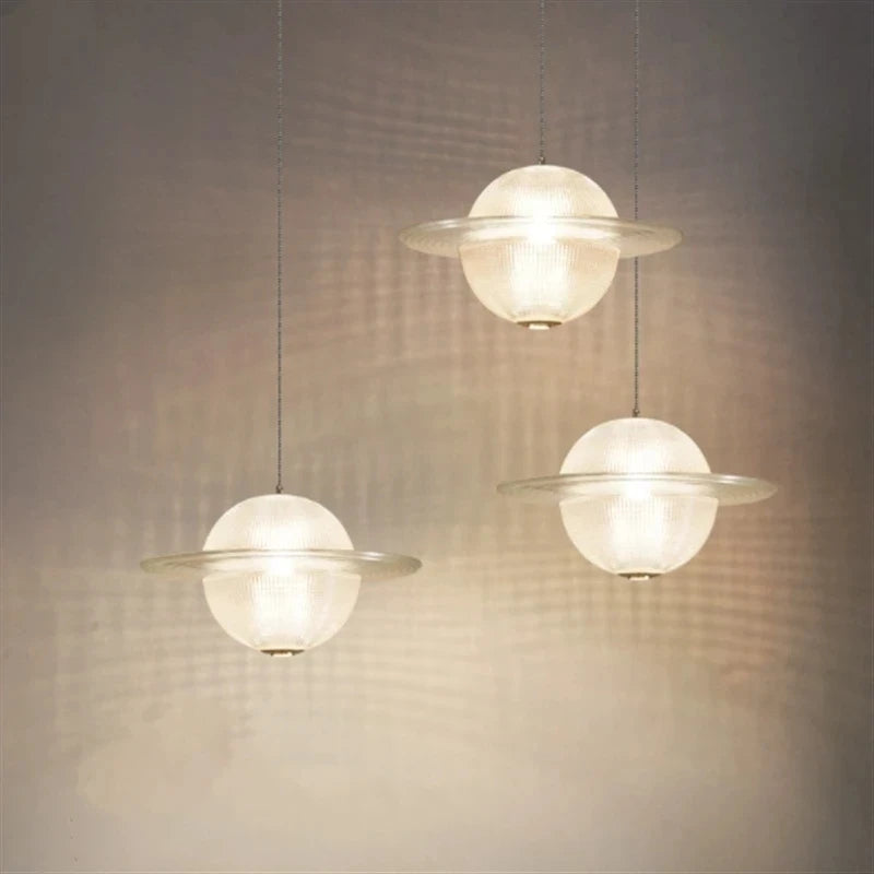 suspension en verre design pour cuisine restaurant et bar - vue 5 sur 12