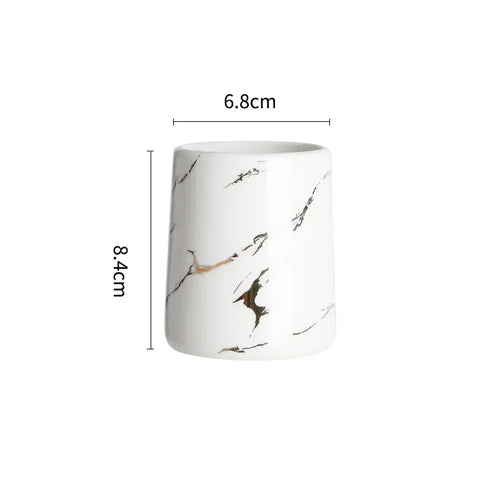 tasse en céramique pour couple porte-brosse à dents et rangement - vue 13 sur 22