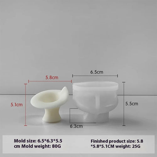 moule en silicone pour chandelier d'aromathérapie décoratif à faire soi-même - vue 10 sur 9