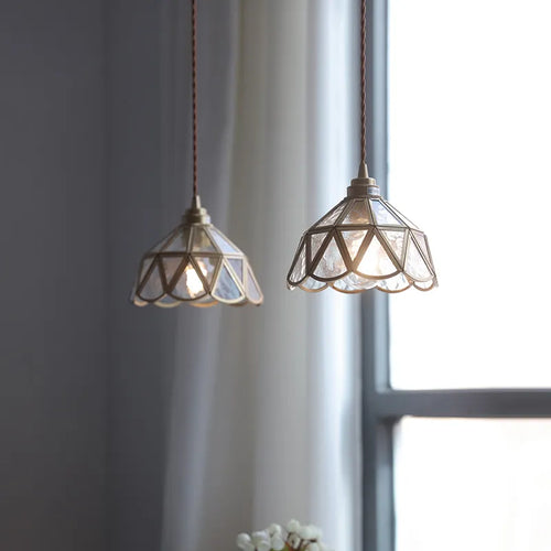 Suspension Nordique LED en Verre et corps doré - vue 7 sur 20