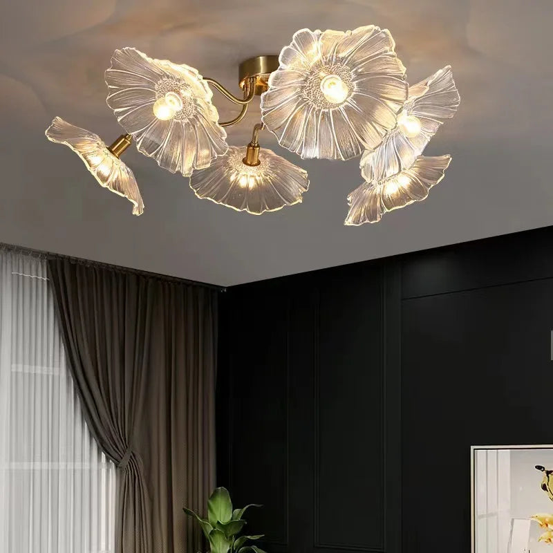 suspension moderne design nordique créatif floral élégant pour intérieur - vue 4 sur 14