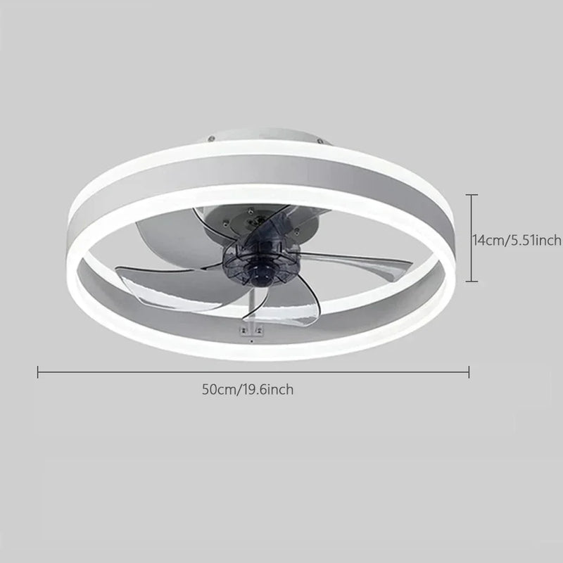 ventilateur de plafond led moderne télécommandé à 6 vitesses