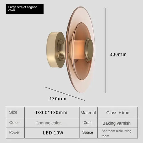 applique murale LED en verre design créatif minimaliste - vue 12 sur 12