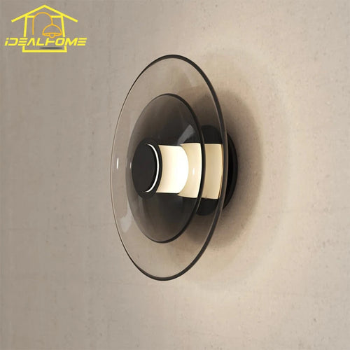 applique murale minimaliste en verre art led design intérieur - vue 2 sur 11