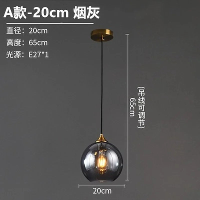 lustre en verre design nordique pour décoration intérieure - vue 19 sur 26