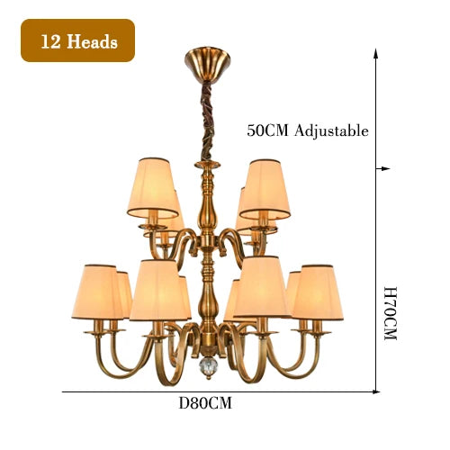 lustre de luxe classique suspension éclairage décorations luminaires de plafond - vue 14 sur 15