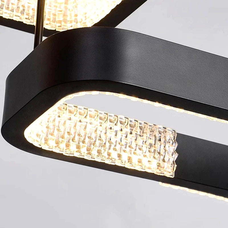 lustre moderne simple suspension led pour éclairage intérieur