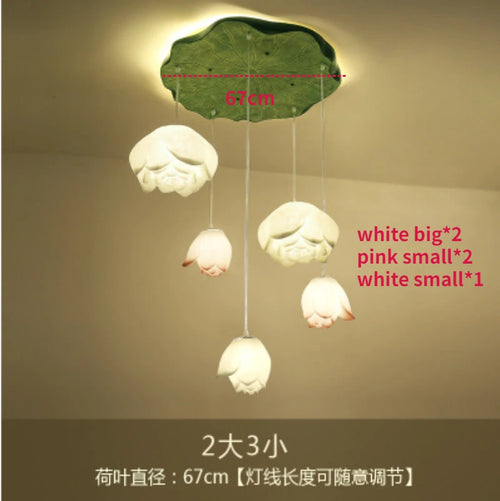 suspension lotus en verre pour décoration d intérieur - vue 15 sur 18
