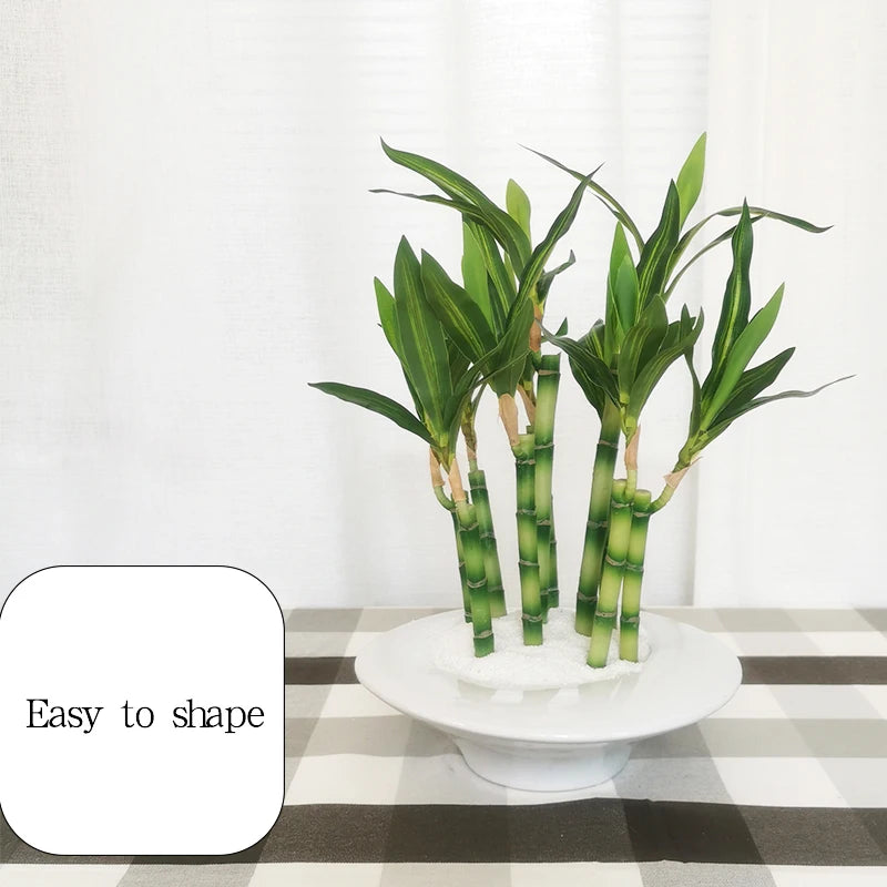 plantes artificielles en bambou pour décoration intérieure et extérieure - vue 3 sur 13