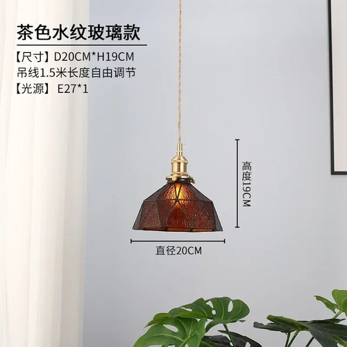 lustre nordique en verre design pour décoration intérieure moderne - vue 9 sur 8