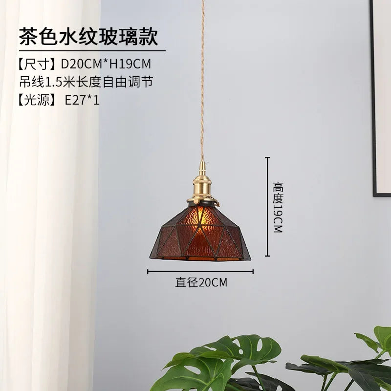 lustre nordique en verre design pour décoration intérieure moderne - vue 8 sur 8