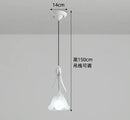 lustre suspendu à led en verre blanc laiteux à 3 têtes