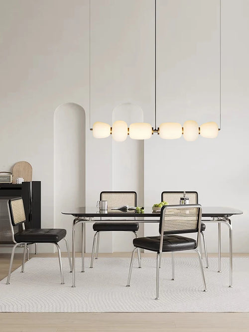 lustre led en verre design minimaliste artistique pour intérieur créatif - vue 2 sur 12