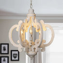 lustre vintage en bois pour ferme et loft rétro