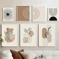 toile abstraite géométrique pour décoration murale moderne