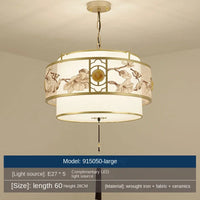 lustre rétro rond pour restaurant chinois lampe suspendue créative nouvelle collection