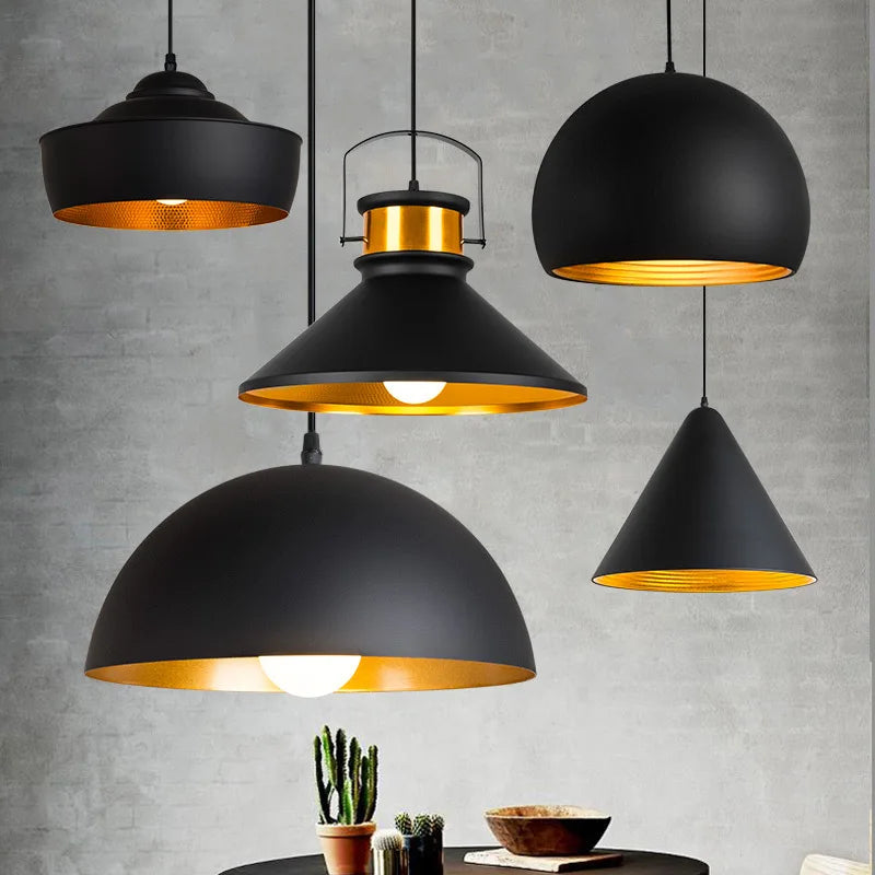 suspension style industriel rétro