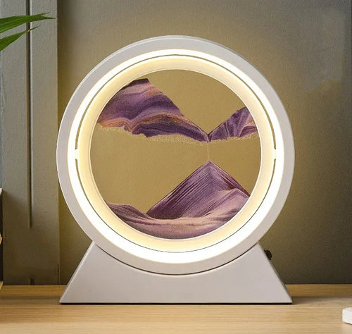 lampe de table créative avec sable mouvant 3D décoratif - vue 10 sur 24