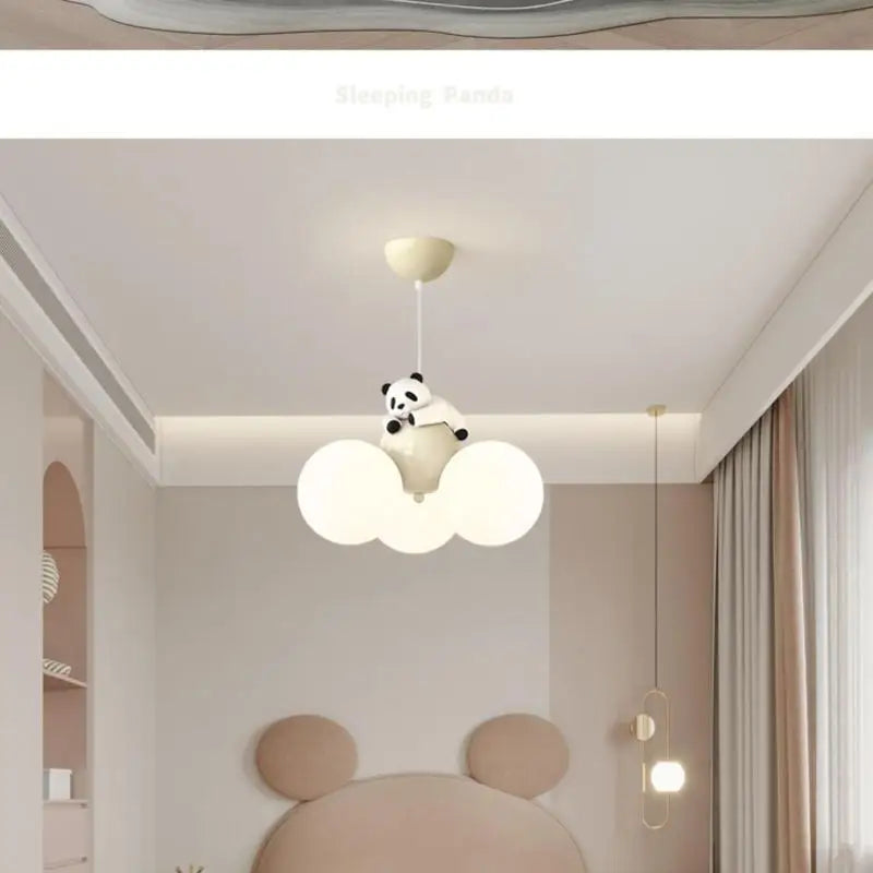 suspension moderne haut de gamme panda collection - vue 7 sur 12