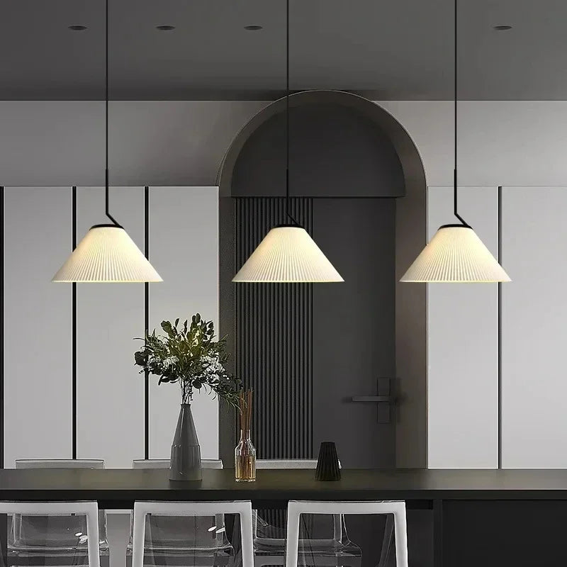 lustre moderne en tissu minimaliste pour décoration intérieure