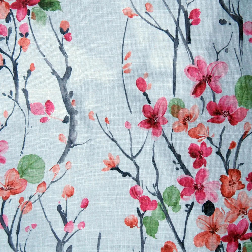 Rideau léger motif floral style européen salon chambre - vue 7 sur 8