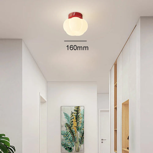 applique murale minimaliste citrouille style crème moderne - vue 12 sur 12