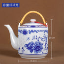 Théière céramique jingdezhen grande capacité style chinois traditionnel
