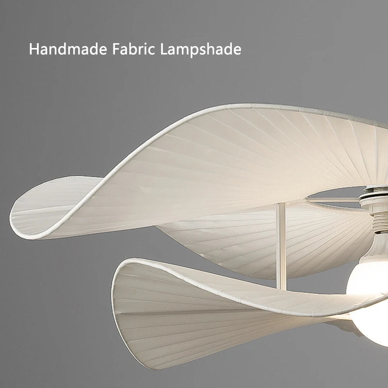 lustre nordique à chapeau en tissu led d'intérieur - vue 7 sur 7