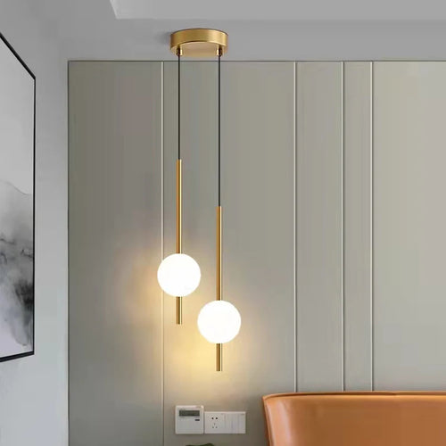 Suspension en forme de boule de verre