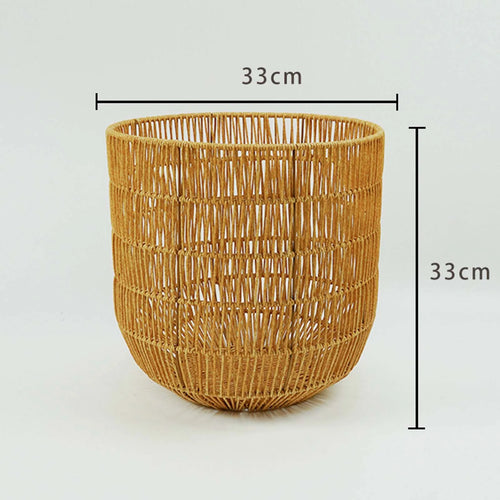 panier tissé imitation rotin pour jouets et linge - vue 10 sur 10