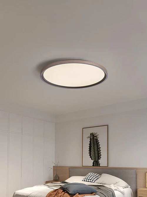 plafonnier circulaire led moderne ultra mince en aluminium et acrylique - vue 2 sur 8