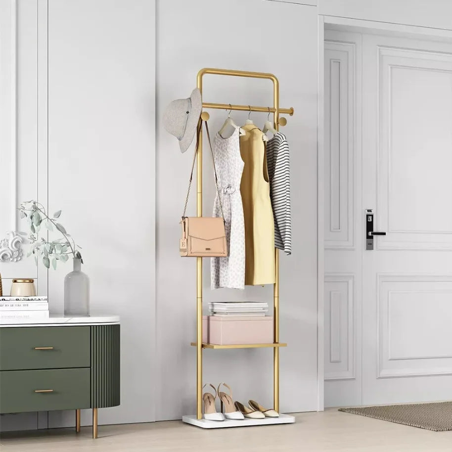 porte-manteau dangle en métal avec base marbre élégant et résistant - vue 3 sur 7
