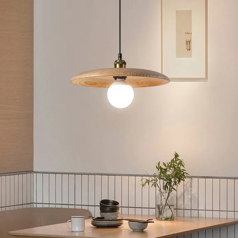 suspension en bois massif pour décoration intérieure moderne - vue 5 sur 15