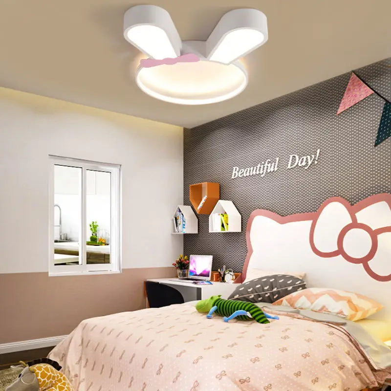 lustre led lapin moderne pour enfants décoration intérieure simple - vue 4 sur 7