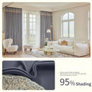 Rideau occultant motif floral style simple salon chambre