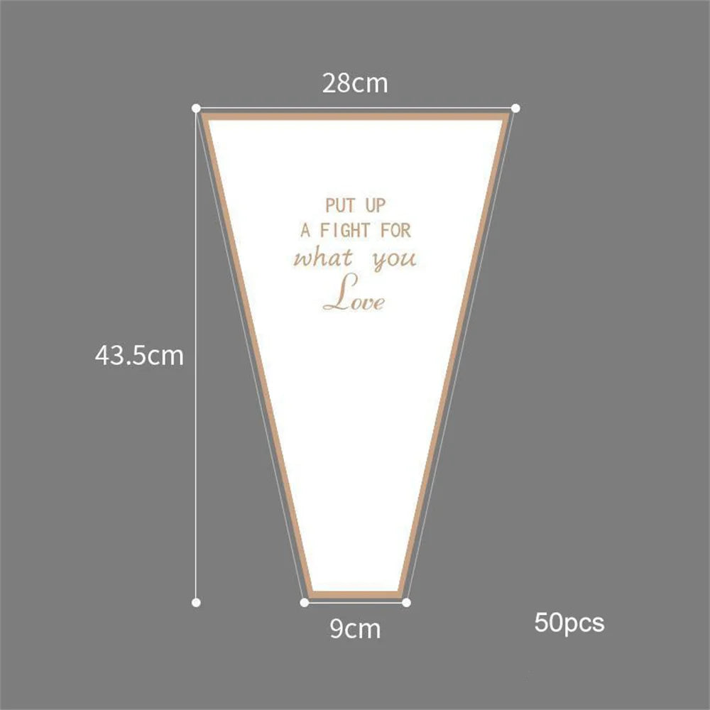 lot de 50 sachets imperméables pour roses à offrir pour la saint valentin - vue 13 sur 18