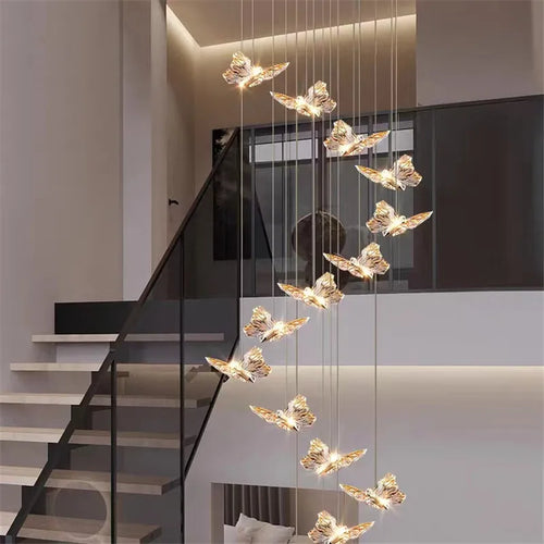 suspension en cristal nordique avec éclairage moderne décoratif - vue 5 sur 18
