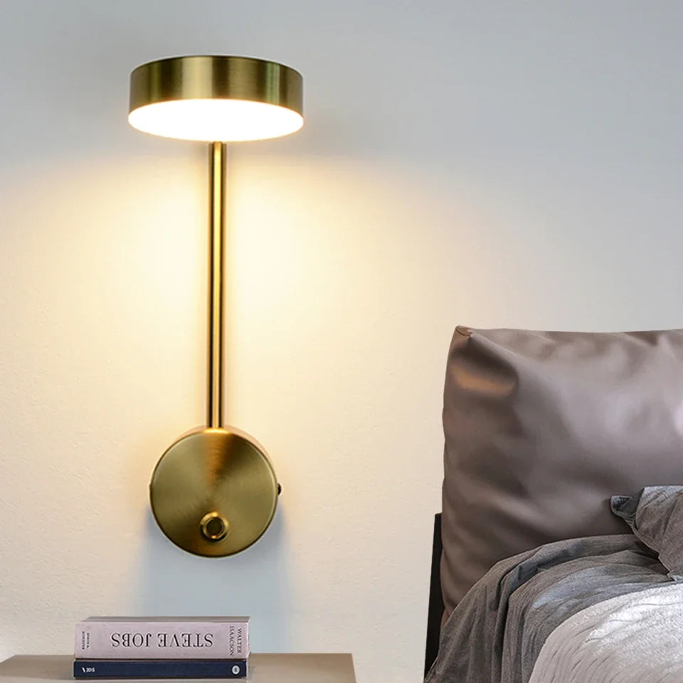 applique murale led moderne éclairage rotatif pour intérieur décoratif - vue 3 sur 18
