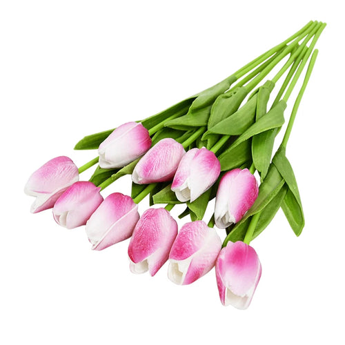 lot de 10 tulipes artificielles pour décoration de mariage et jardin - vue 34 sur 33