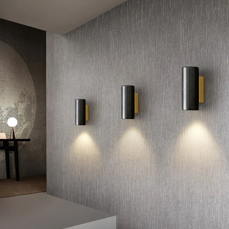 applique murale en marbre pour décoration et éclairage d'allée