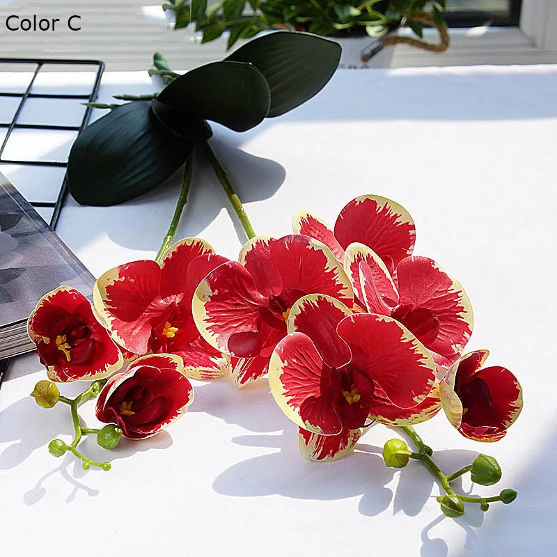 fleurs artificielles orchidées décoratives pour mariage et jardin - vue 7 sur 7