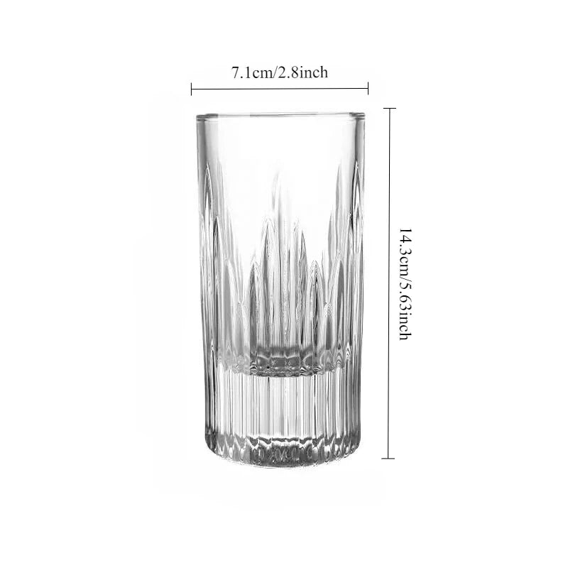 Verre hockey créatif fond épais pour cocktail whisky